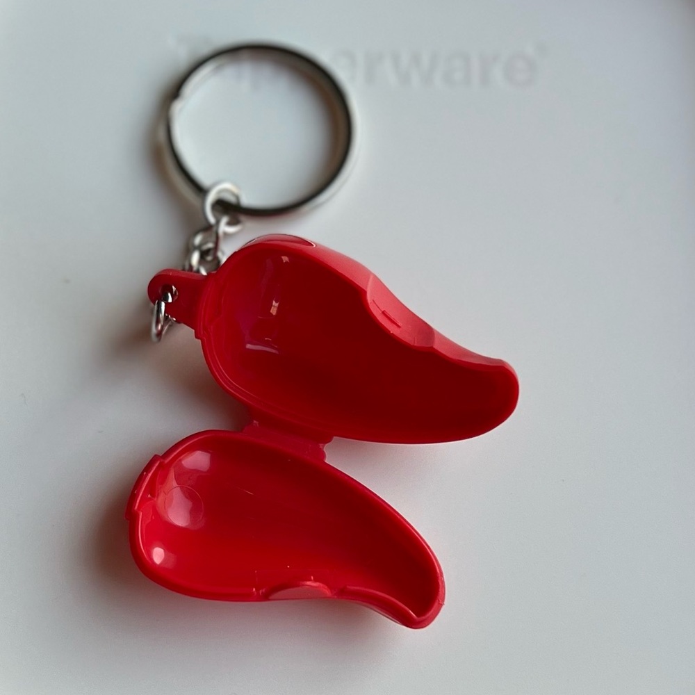 Tupperware Red Pepper Keychain - Picture 4 of 5